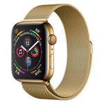 Gold | Apple Watch Milanese Magnetic Loop Strap | Stainless Steel Band | 42mm / 44mm / 45mm