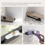 Multi-Function Rotating Crevice Cleaning Brush | 360° Deep Gap Cleaner for Kitchen, Bathroom & Home