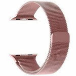 Rose Pink | Apple Watch Milanese Magnetic Loop Strap | Stainless Steel Band | 42mm / 44mm / 45mm