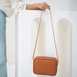 Brown Leather Handbag for Girls & Women | Stylish Shoulder & Crossbody Bag | Daily Use & Gift