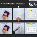 White WiFi Router Storage Box & Wall Mount Shelf Universal Cable Organizer | Space-Saving Holder for Modem, Set-Top Box & Smart Devices | Home & Office Use