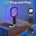 Portable Mini Mosquito Swatter | USB Rechargeable Electric Bug Zapper with LED Night Light | Random color