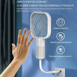 Portable Mini Mosquito Swatter | USB Rechargeable Electric Bug Zapper with LED Night Light | Random color