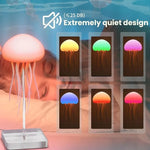 LED Jellyfish Lamp RGB Mood Light | Voice Control Fantasy Jellyfish Night Light | Decorative Bedroom & Living Room Lighting