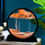 Moving Sand Art Picture | 3D Dynamic Deep Sea Sandscape with Display Stand | Random Color