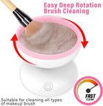 Electric Makeup Brush Cleaner Machine | Automatic USB Rechargeable Brush Washer | Gentle Silicone Cleaning