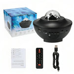Galaxy Star Projector Lamp | LED Nebula Universe Effect & Built-in Speaker