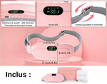 Digital Period Heating Pad & Vibrating Belt | Fast Menstrual Cramp Relief | Rechargeable & Portable