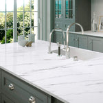 White & Grey | Marble Sheet Sticker 60x200cm | Waterproof Self-Adhesive PVC Wallpaper for Furniture Walls