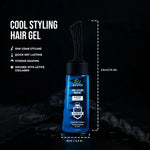 ECRIN Cool Styling Hair Gel 280ml with Active Collagen Strong Hold & Cool Fresh Effect