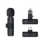 K9 Wireless Lavalier Microphone | Plug & Play Type-C & iOS Mic with Noise Reduction