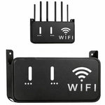 Light Gray WiFi Router Storage Box & Wall Mount Shelf  Universal Cable Organizer | Space-Saving Holder for Modem, Set-Top Box & Smart Devices | Home & Office Use