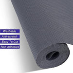 Anti-Slip Fridge & Shelf Mat | Waterproof Washable Liner for Kitchen Drawers Cabinets | Dark Grey