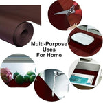 Anti-Slip Fridge & Shelf Mat | Waterproof Washable Liner for Kitchen Drawers Cabinets | Brown